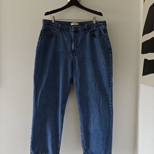 Abercrombie & Fitch The Loose High Rise Blue Jeans Curve Love